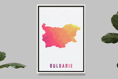 Bulgaria - Watercolor Map