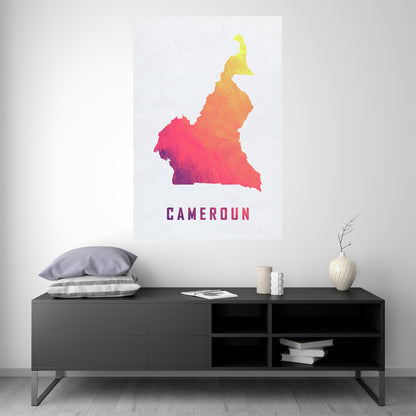 Cameroon - Watercolor Map