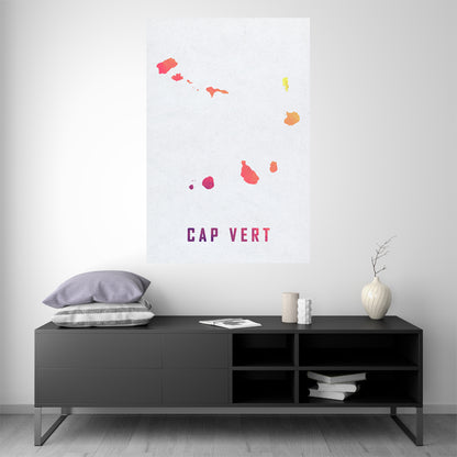 Cape Verde - Watercolor Map