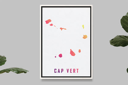 Cap vert - Carte Aquarelle