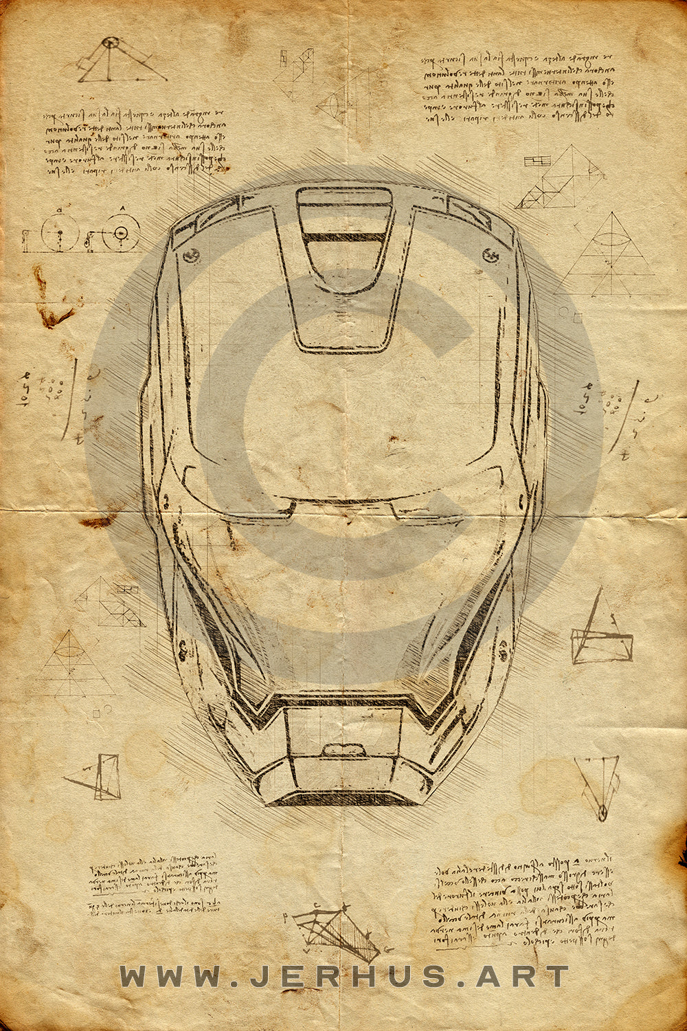 Iron Man Helmet - Da Vinci Style