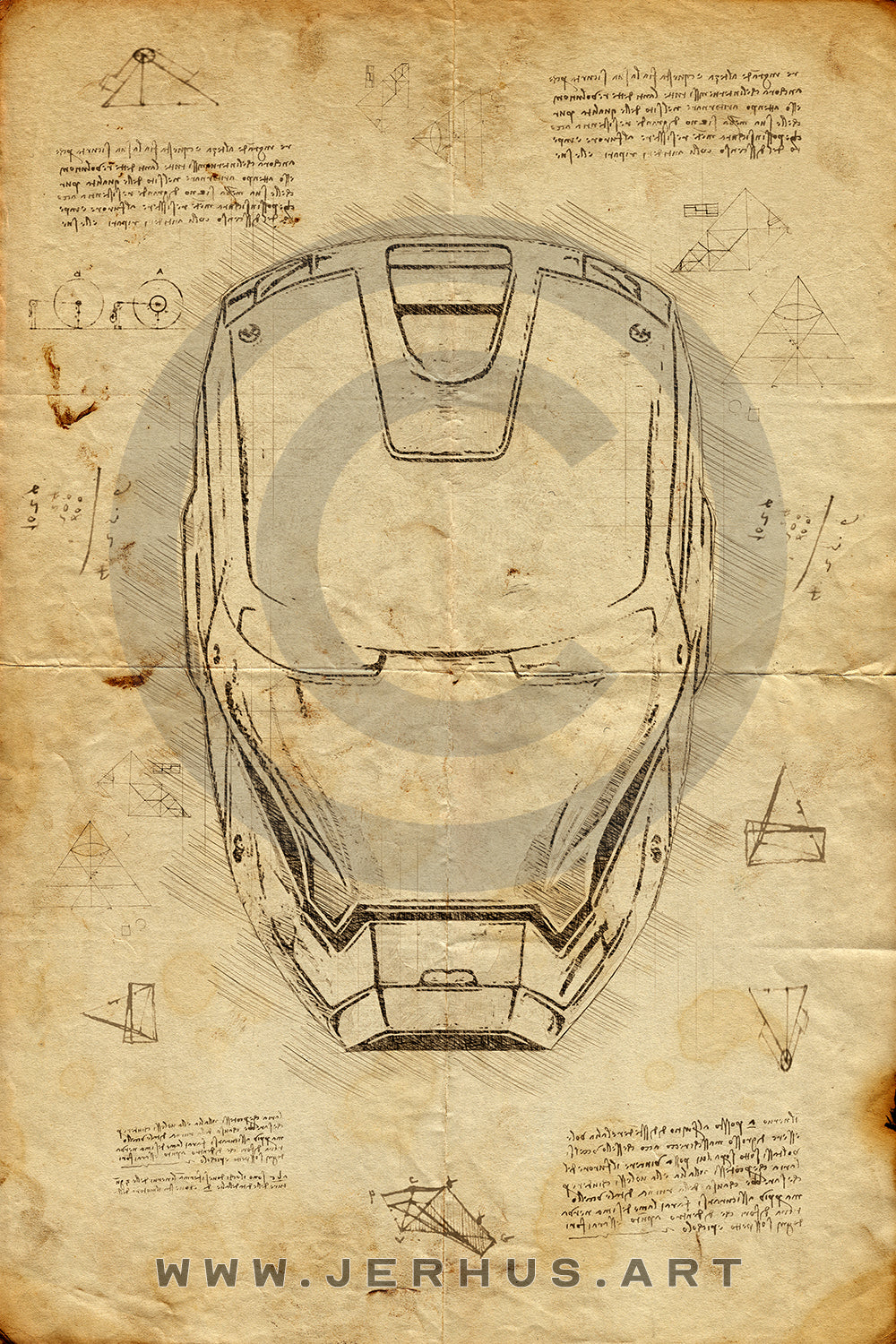 Casque Iron Man - Da Vinci Style