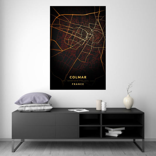 Colmar - Vintage Map
