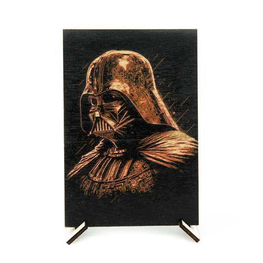 Darth Vader - Star Wars - Wood Engraving
