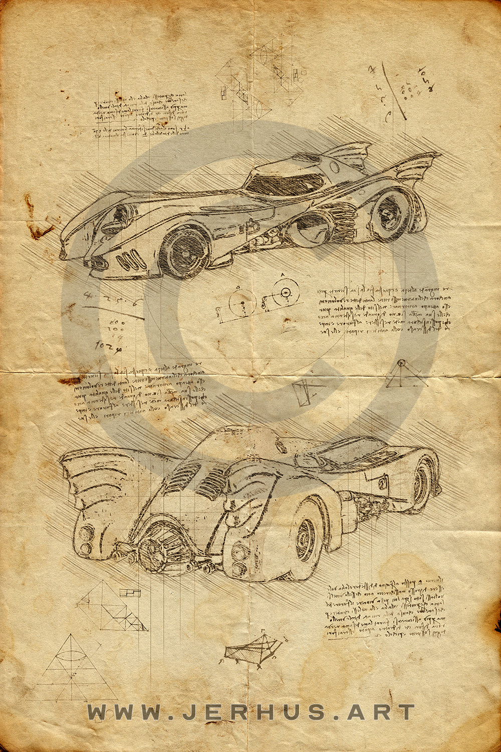 Batmobile - Da Vinci Style