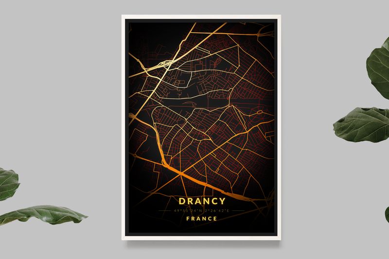 Drancy - Vintage Map