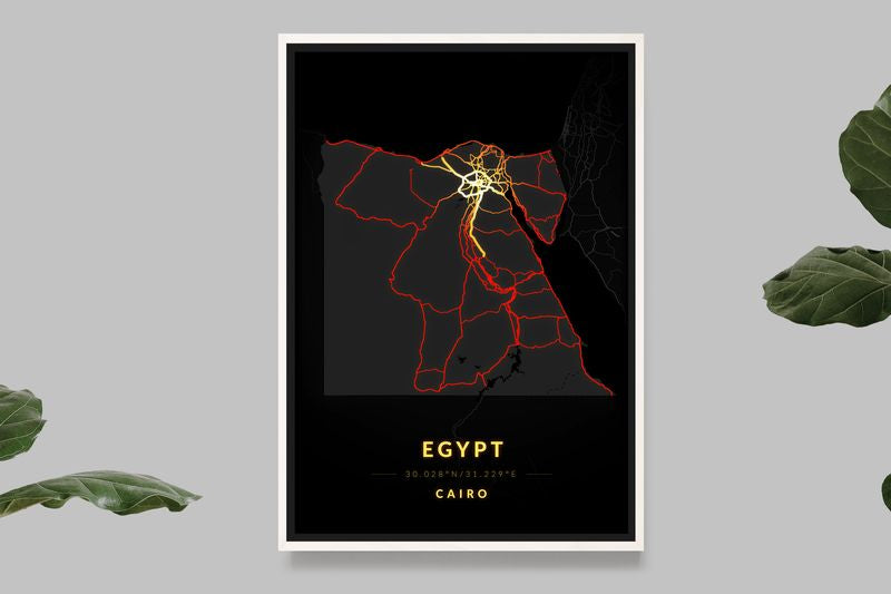 Egypte - Carte Vintage