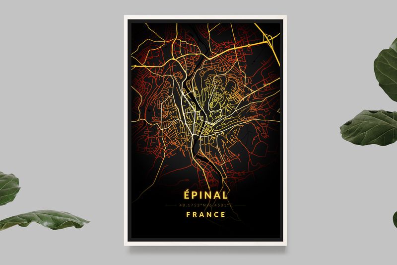 Epinal - Vintage Map