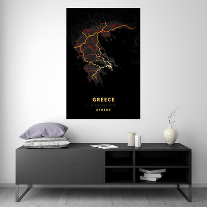 Greece - Vintage Map