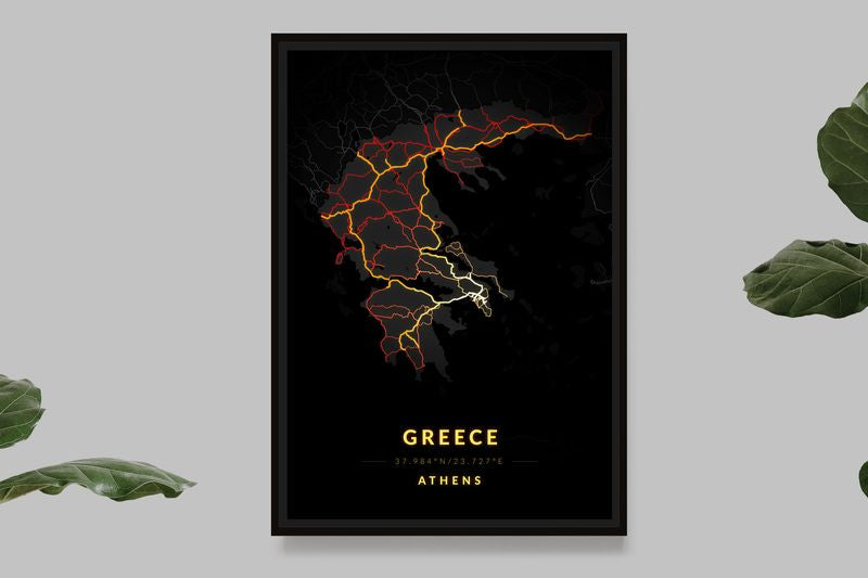 Grèce - Carte Vintage