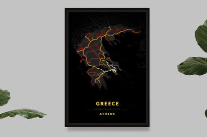 Greece - Vintage Map