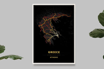 Grèce - Carte Vintage