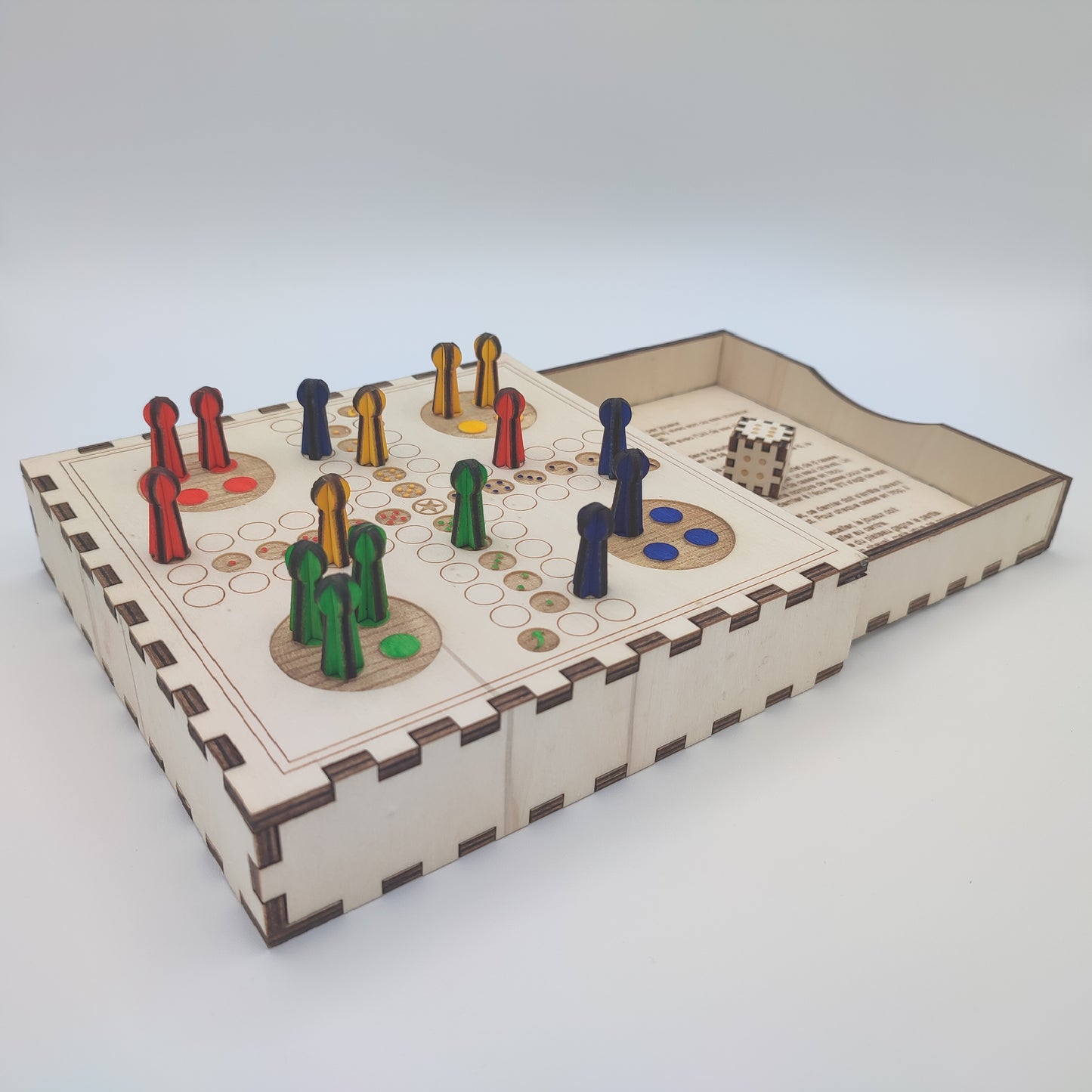 Ludo Game - Little Horses - Wooden board games
