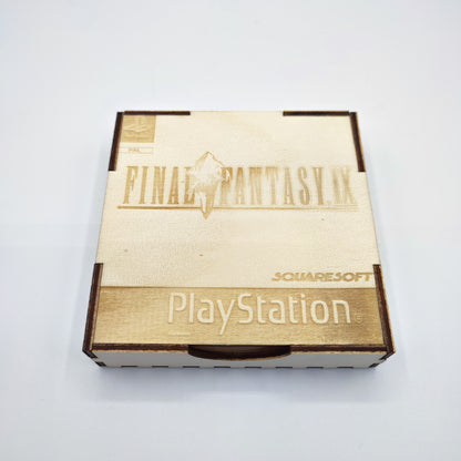 Set of 4 Final Fantasy 9 coasters with wooden box