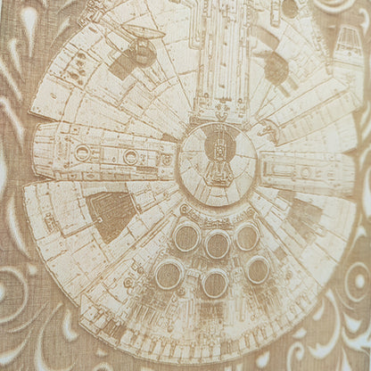 Faucon Millenium - Gravure en bois