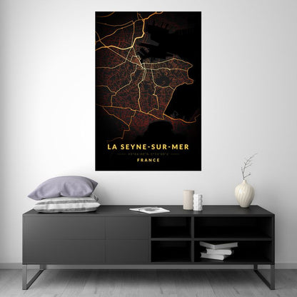 La Seyne-sur-Mer - Vintage Map