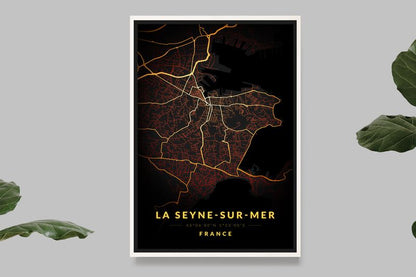 La Seyne-sur-Mer - Vintage Map