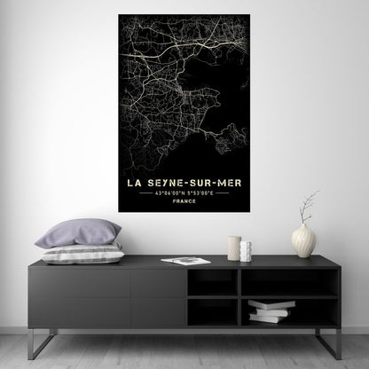 La Seyne-sur-Mer - Carte Noir et Blanc