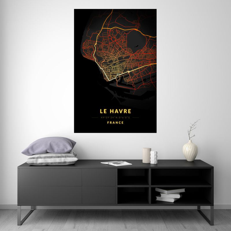 Le Havre - Vintage Map