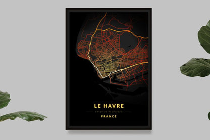 Le Havre - Vintage Map