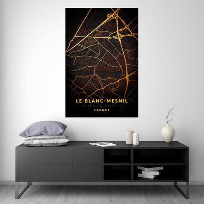 Le Blanc-Mesnil - Vintage Map