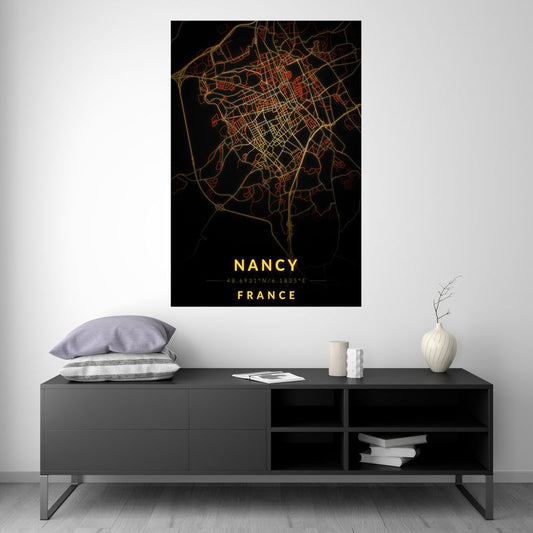 Nancy - Vintage Map
