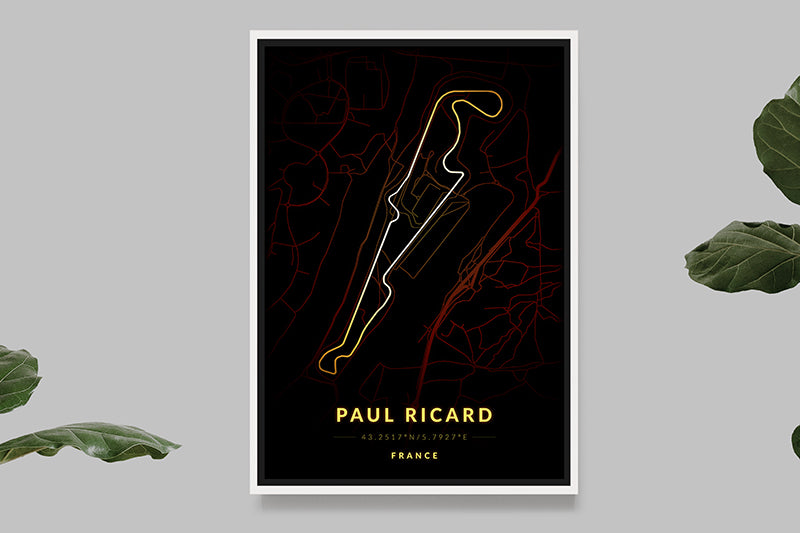 Circuit Paul Ricard - France - Vintage Map