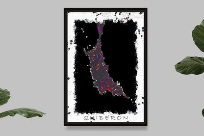 Quiberon - Carte PopArt