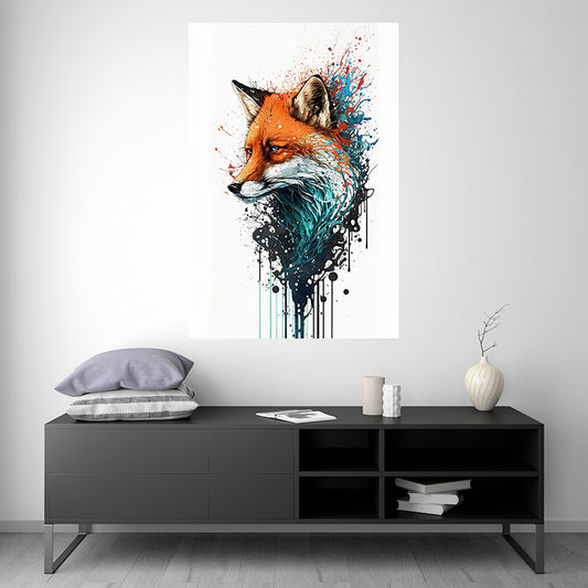 Fox - Splash Paint - Artwork