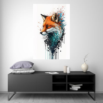 Fox - Splash Paint - Artwork