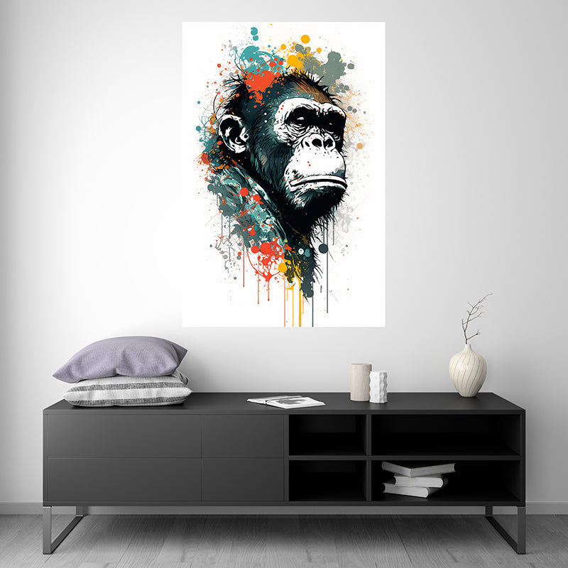 Monkey II - Splash Paint - Artwork