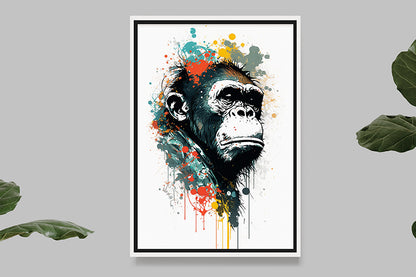 Monkey II - Splash Paint - Artwork