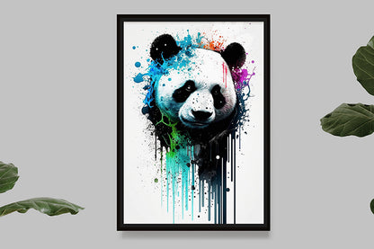 Panda I - Splash Paint - Artwork