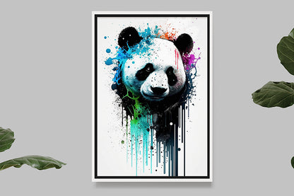 Panda I - Splash Paint - Artwork