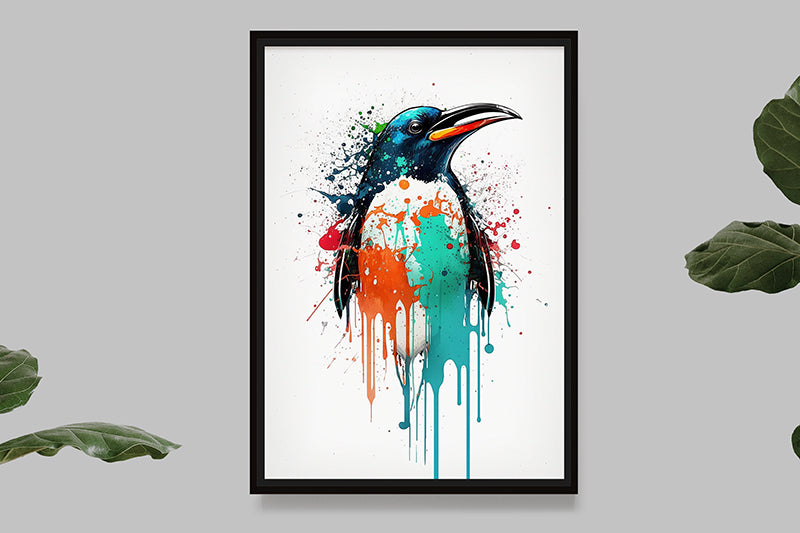 Penguin - Splash Paint - Artwork