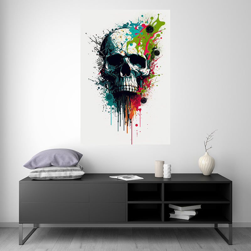 Skull I - Splash Paint - Artwork