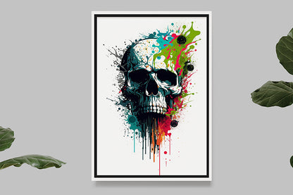 Skull I - Splash Paint - Artwork