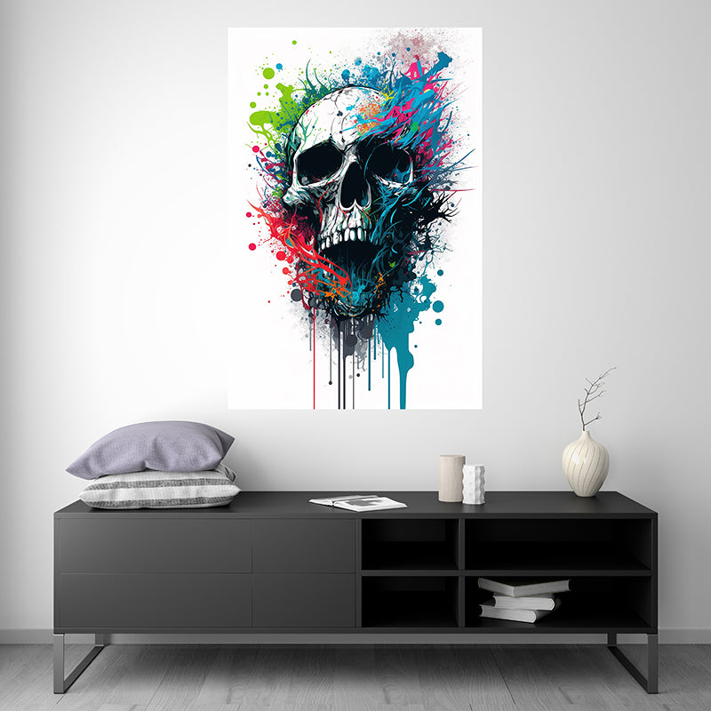 Skull II - Splash Paint - Artwork