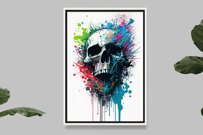 Skull II - Splash Paint - Artwork