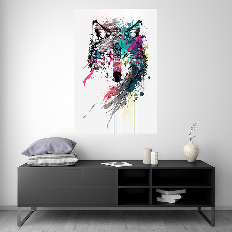 Wolf - Splash Paint - Artwork
