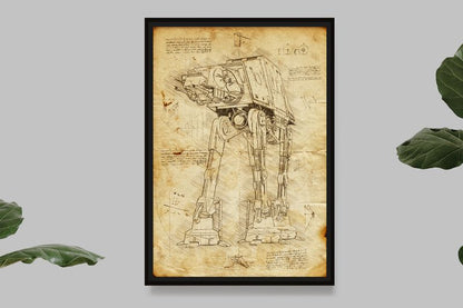 AT AT - Star Wars - Da Vinci Style