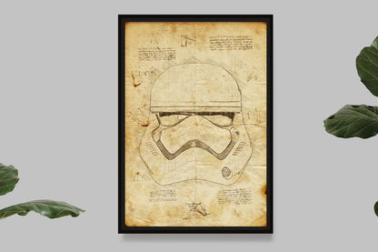 Storm Trooper Helmet - Star Wars - Da Vinci Style