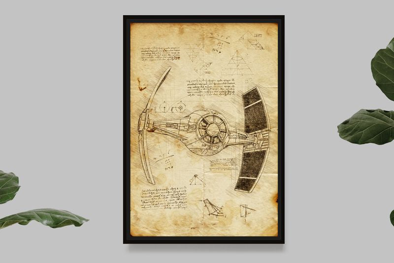 Tie Fighter - Star Wars - Da Vinci Style