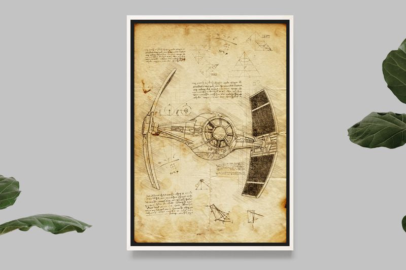 Tie Fighter - Star Wars - Da Vinci Style