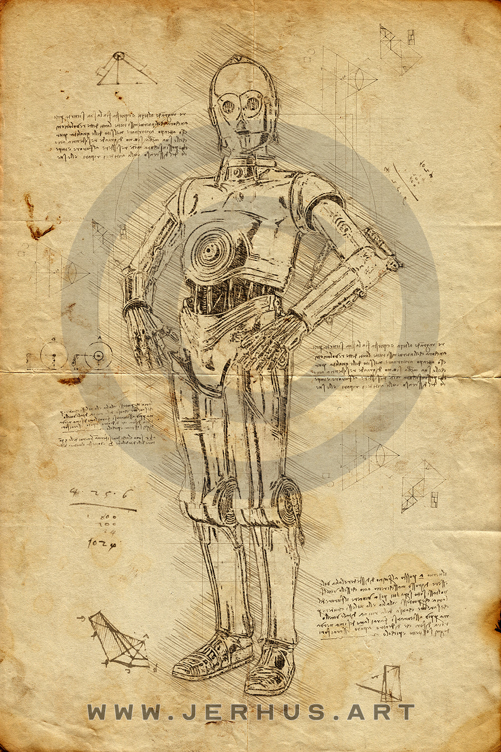 C-3PO - Star Wars - Da Vinci Style