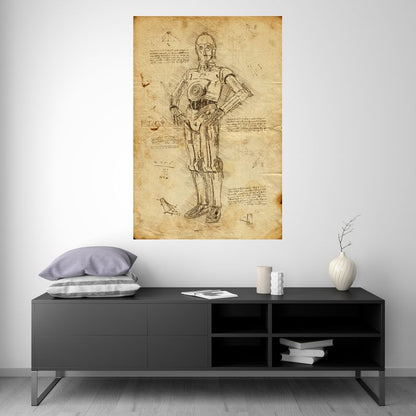 C-3PO - Star Wars - Da Vinci Style