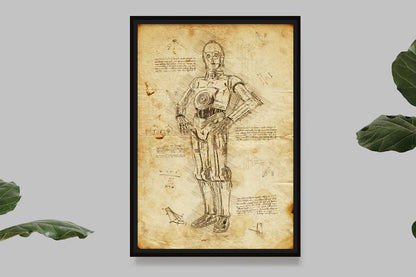 C-3PO - Star Wars - Da Vinci Style