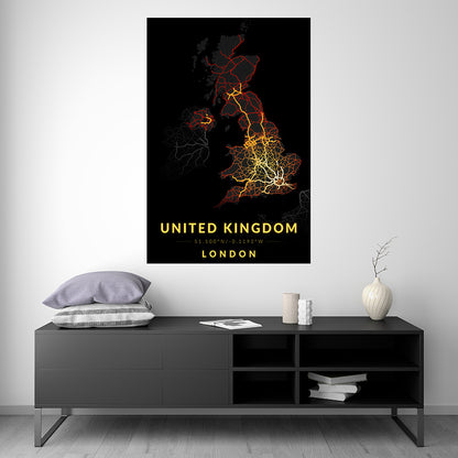 United Kingdom - Vintage Map