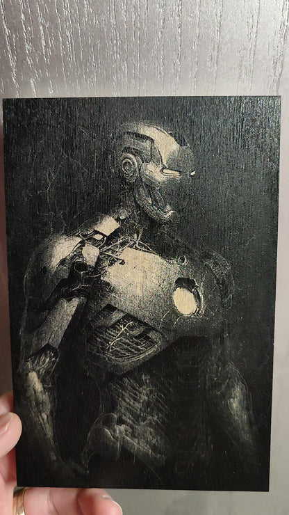 Ironman - Marvel - Wood Engraving